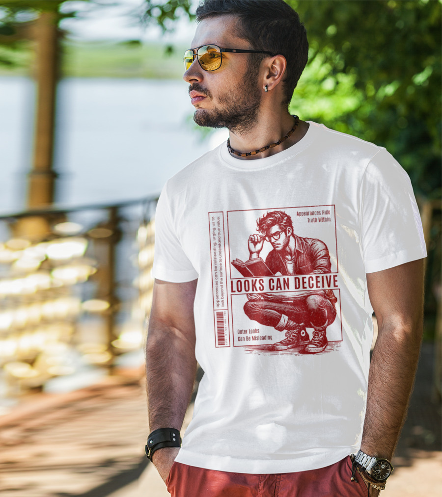 Looks Can Deceive Appearances Hide Truth Within Outer Looks Can Be Misleading T-Shirt