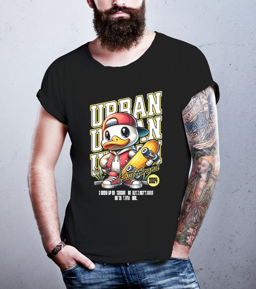 Urban Duck Skateboarding Kittl Brand T-Shirt