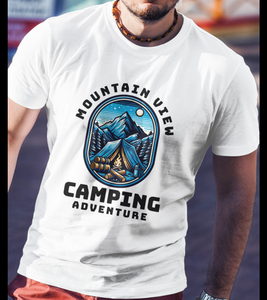 Mountain View Camping Adventure T-Shirt