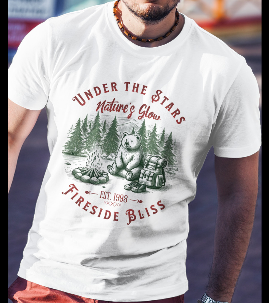 Under The Stars Nature's Glow Fireside Bliss EST 1998 T-Shirt