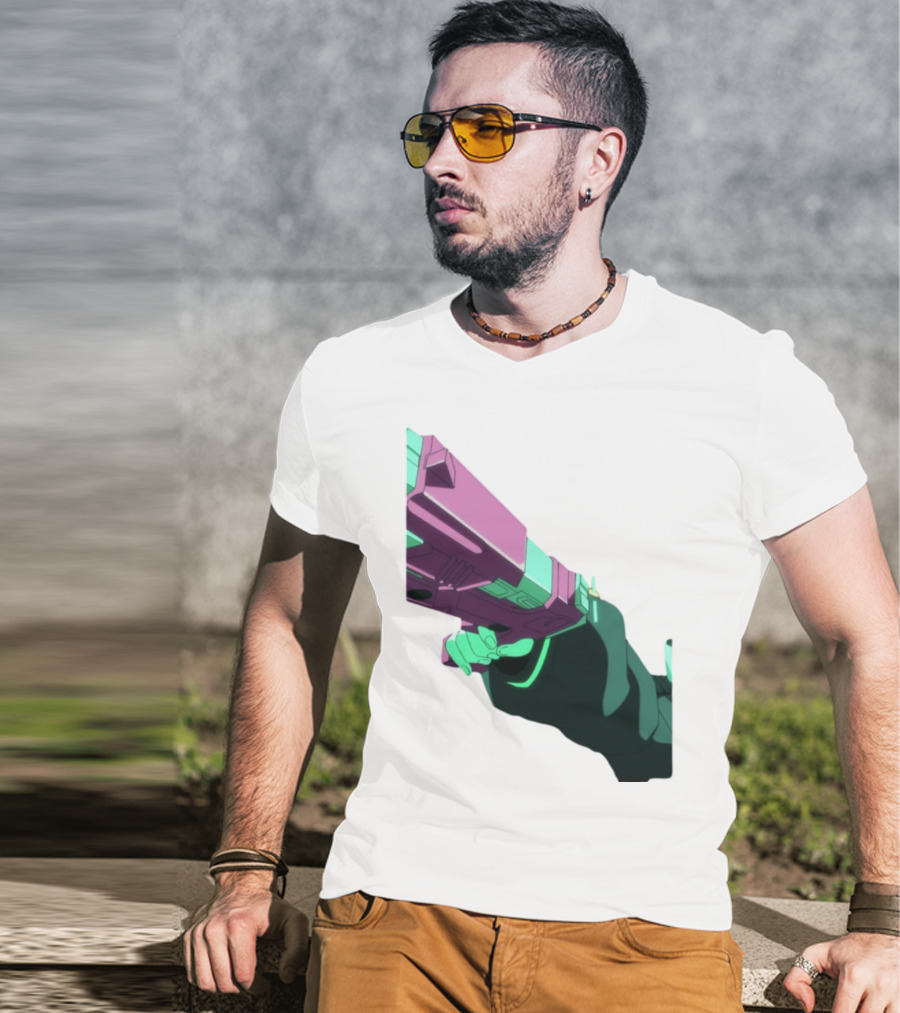 Rebecca Cyberpunk Edgerunners Aesthetic Gun T-Shirt