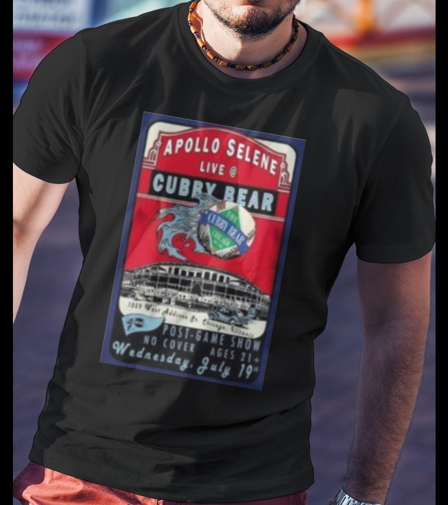 Apollo Selene Live At Cubby Bear Chicago July 19 Post-Game Show 21+ T-Shirt