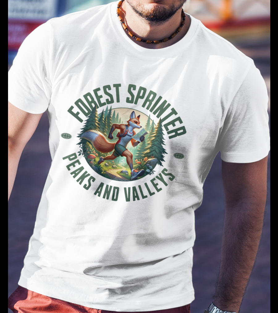 Forest Sprinter Peaks And Valleys T-Shirt