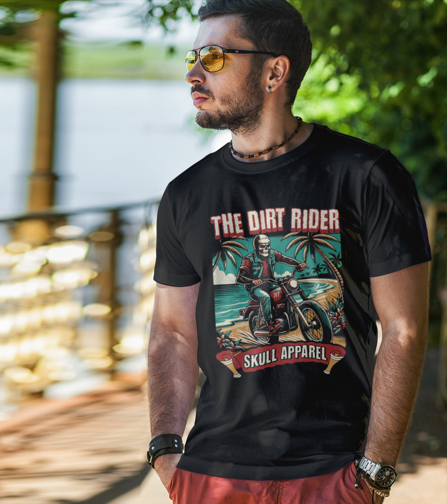 The Dirt Rider Skull Apparel 177 Beach Motorcycle Adventure T-Shirt