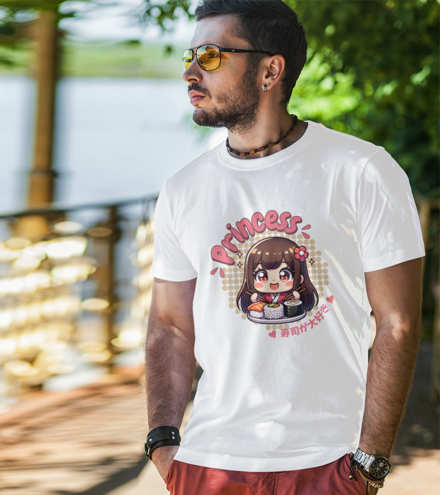 Princess Sushi Japanese Girl Cute T-Shirt
