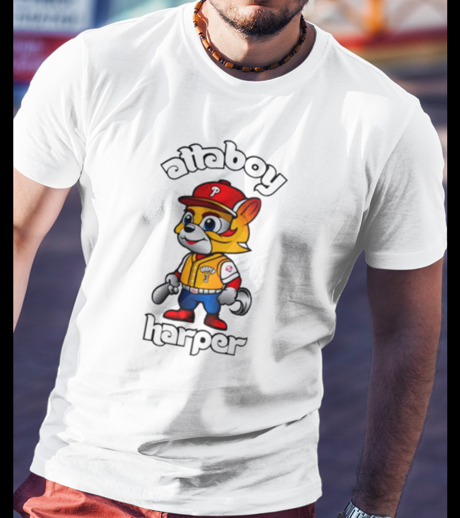 Atta Boy Harper Philly Cartoon Baseball Character T-Shirt