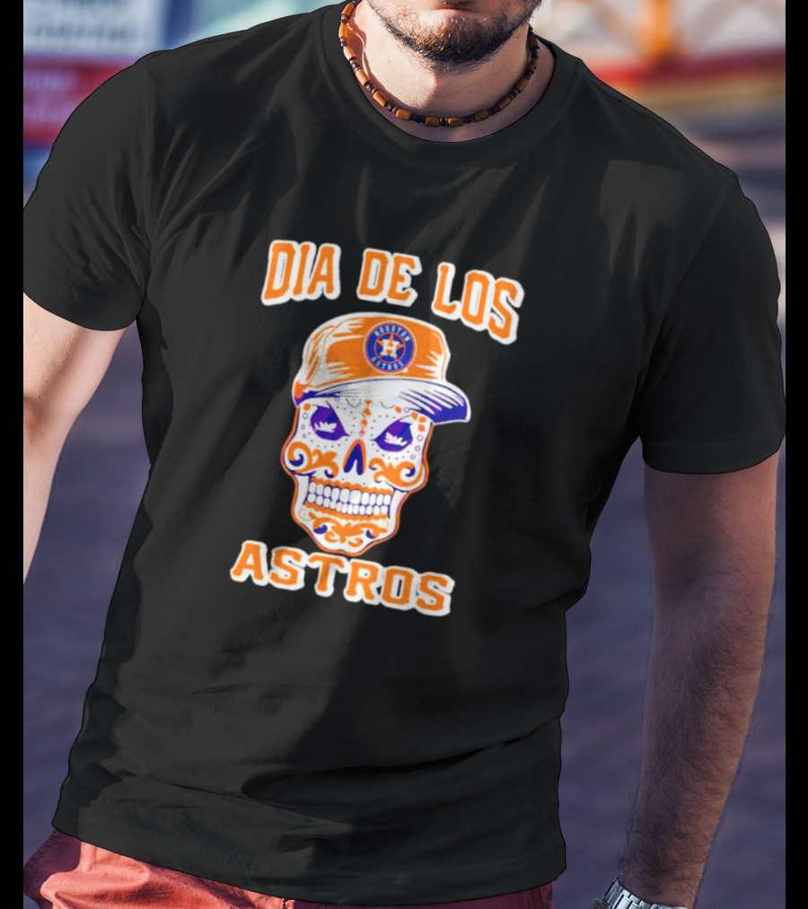Dia De Los Astros Houston Sugar Skull T-Shirt