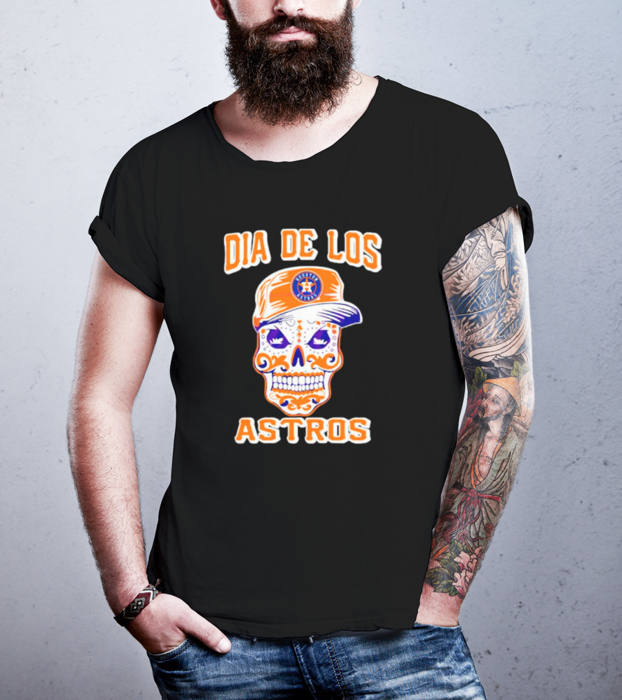 Dia De Los Astros Houston Sugar Skull T-Shirt