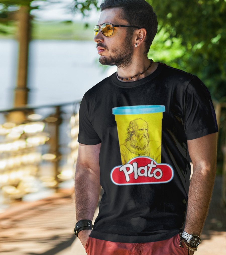 Plato Philosopher Meets Play Doh Parody Mashup T-Shirt