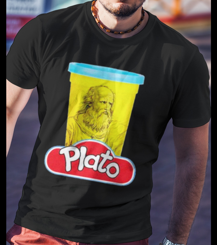 Plato Philosopher Meets Play Doh Parody Mashup T-Shirt