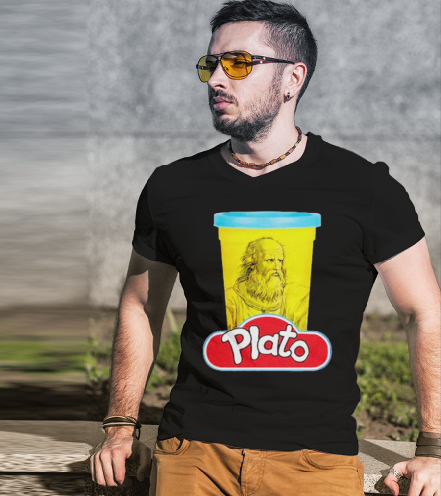 Plato Philosopher Meets Play Doh Parody Mashup T-Shirt