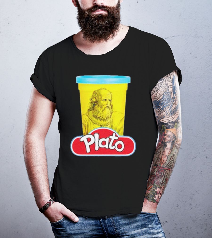 Plato Philosopher Meets Play Doh Parody Mashup T-Shirt