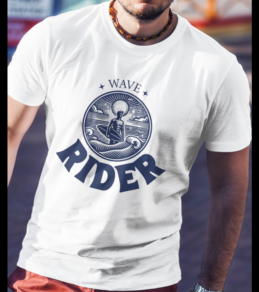 Wave Rider Surfing Vintage T-Shirt