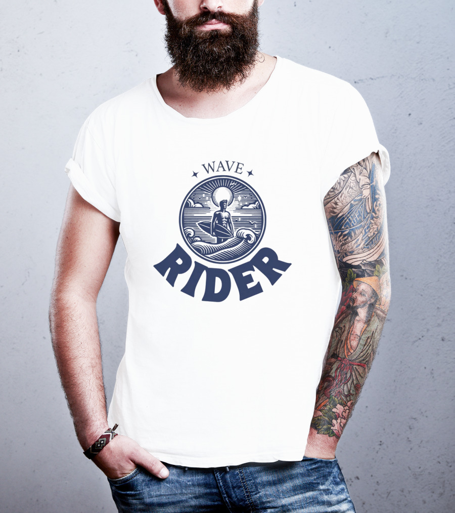 Wave Rider Surfing Vintage T-Shirt