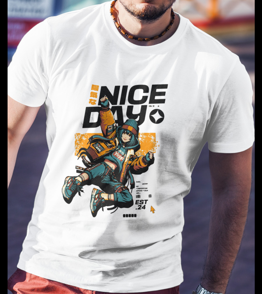 Nice Day Yepp Est 24 Vintage Urban T-Shirt