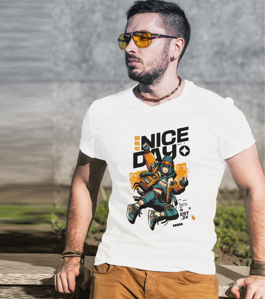 Nice Day Yepp Est 24 Vintage Urban T-Shirt
