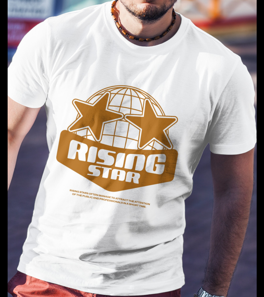 Supalonely Rising Star Two Stars Globe T-Shirt