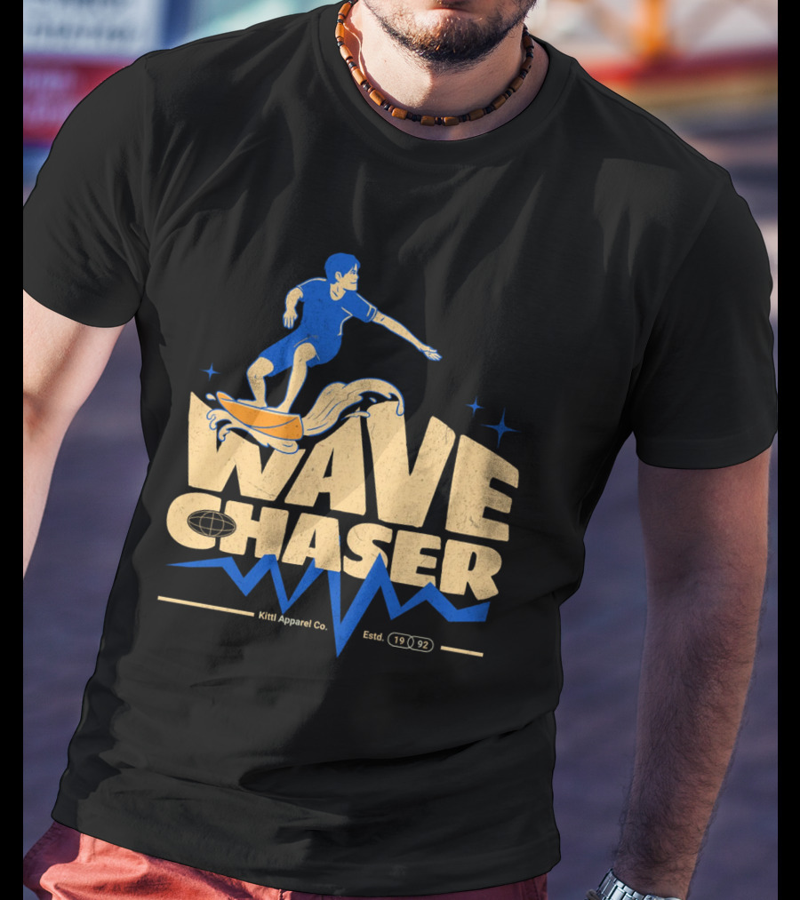 Wave Chaser Kittl Apparel Co. Estd. 1992 T-Shirt