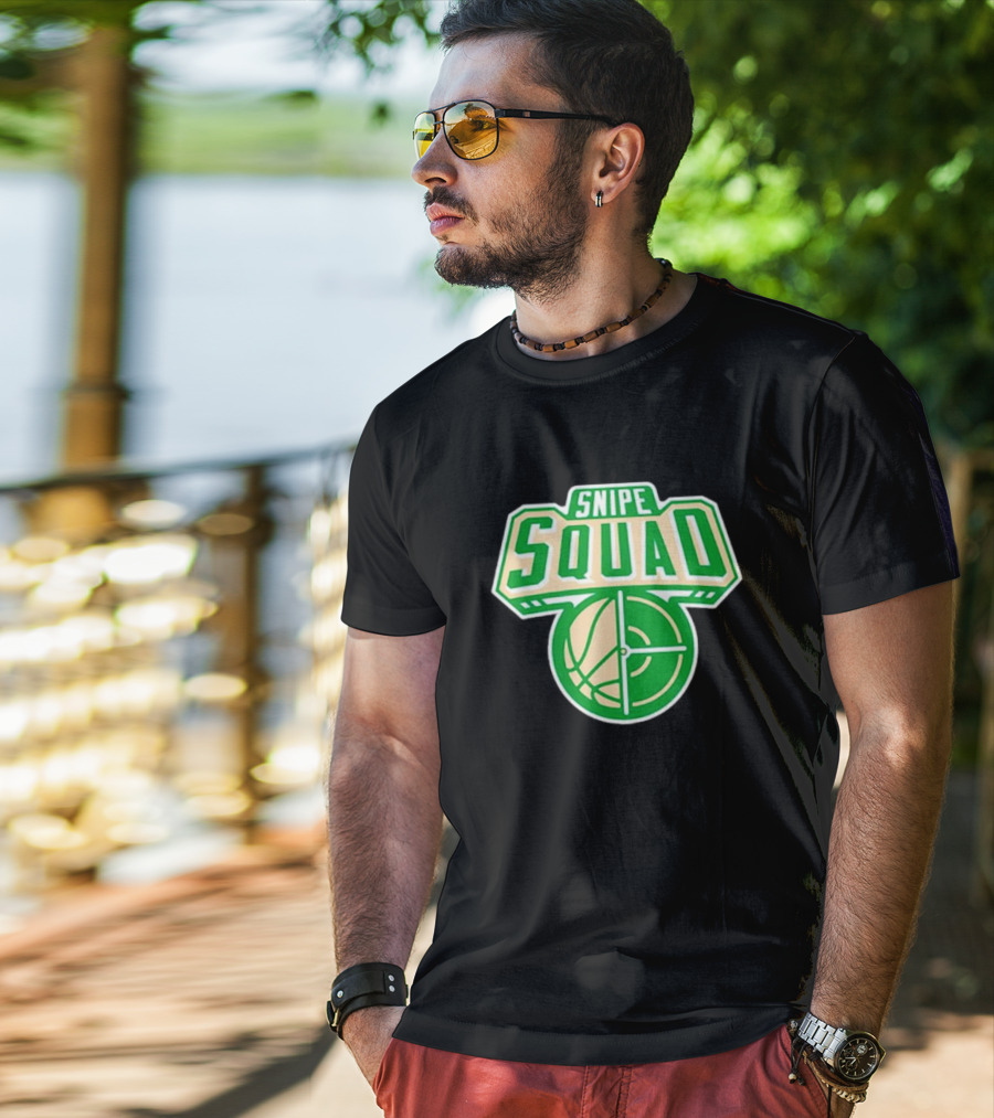 Milwaukee Bucks Snipe Squad Basketball Target Green T-Shirt