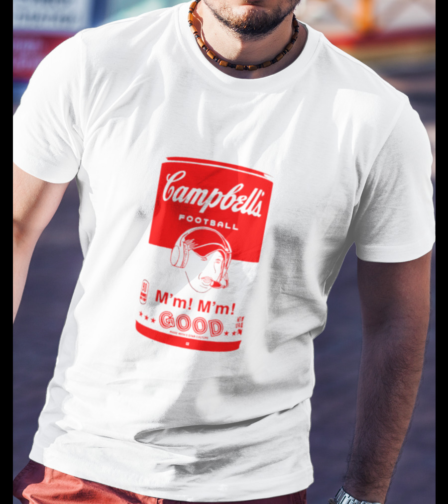 Campbell’s Football M’m M’m Good Soup Headset Coach T-Shirt