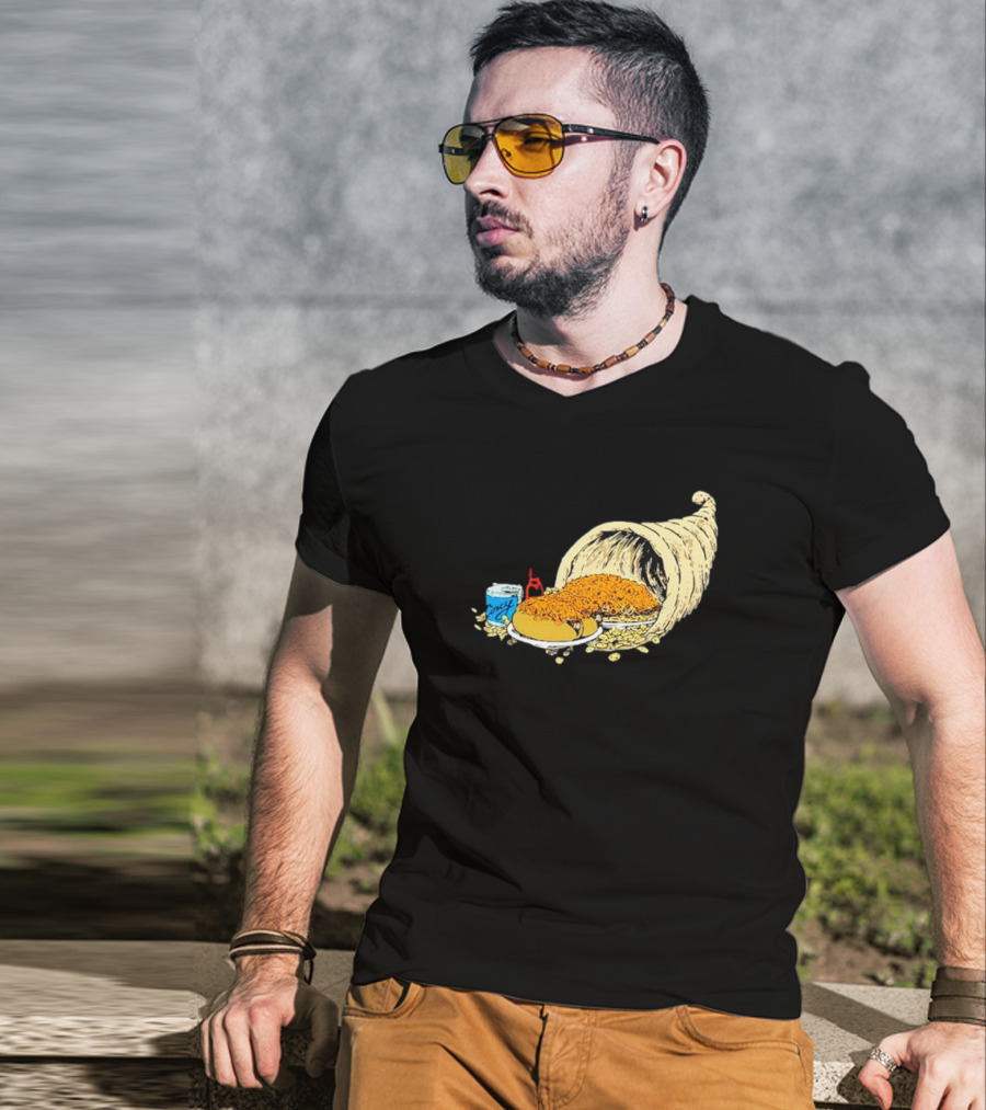 Cincy Copia Cincinnati Skyline Con Coney Cornucopia T-Shirt