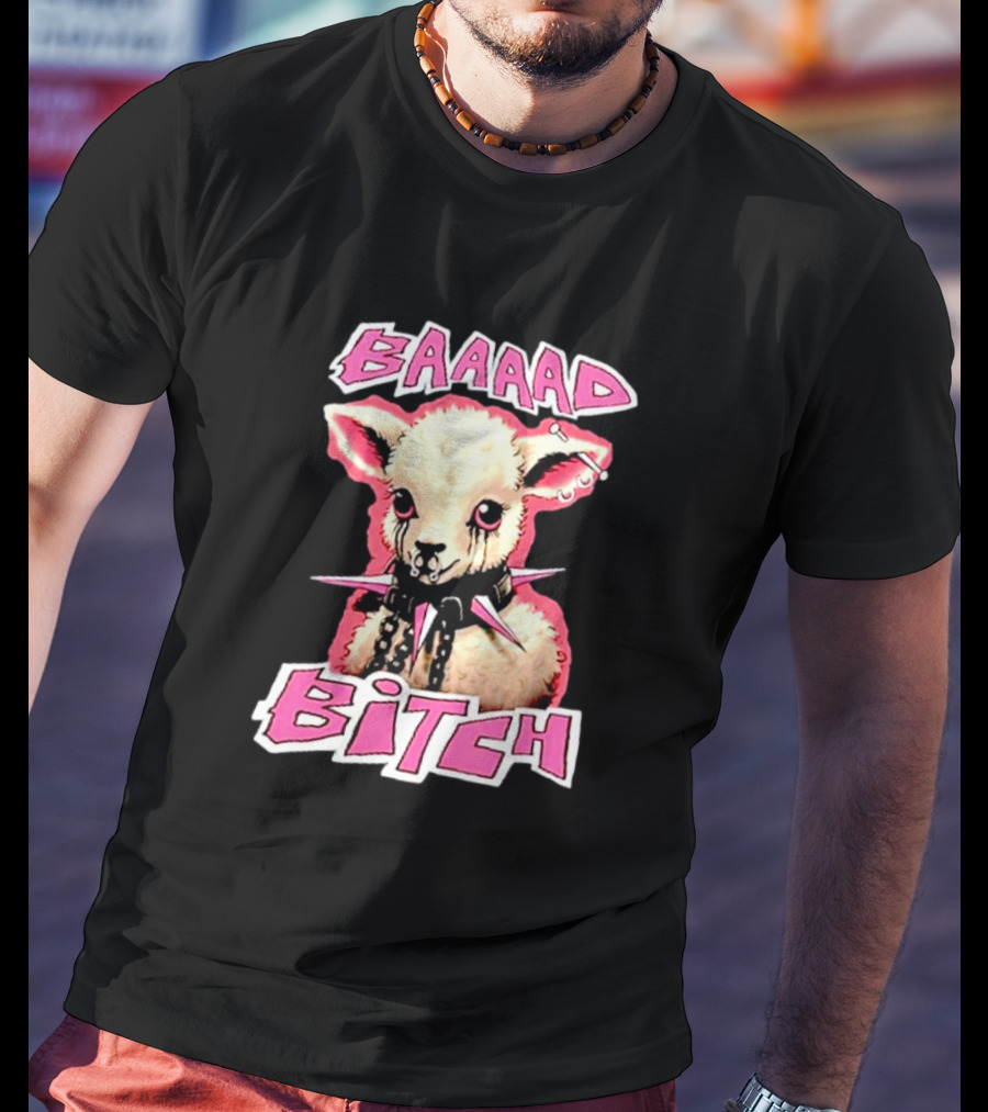 BAAAAD Bitch Sheep With Punk Rock T-Shirt