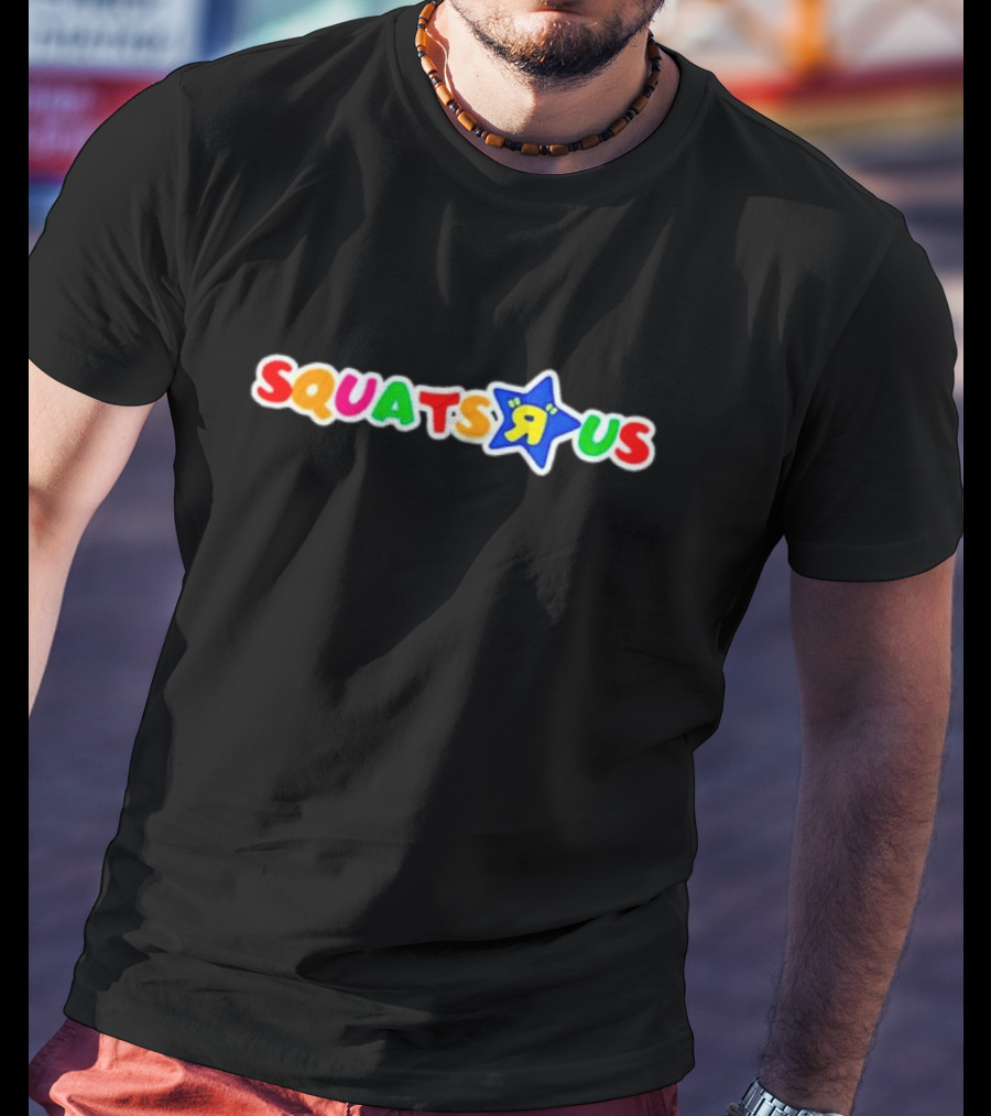 Squats R Us Colorful Star Emblem T-Shirt