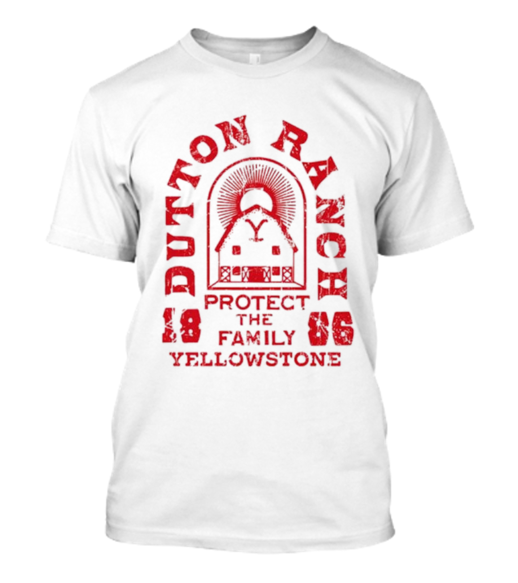 Dutton Ranch Protect The Family Yellowstone 1886 T-Shirt