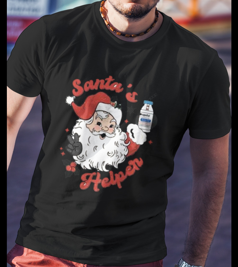 Santa's Helper Christmas Propofol T-Shirt