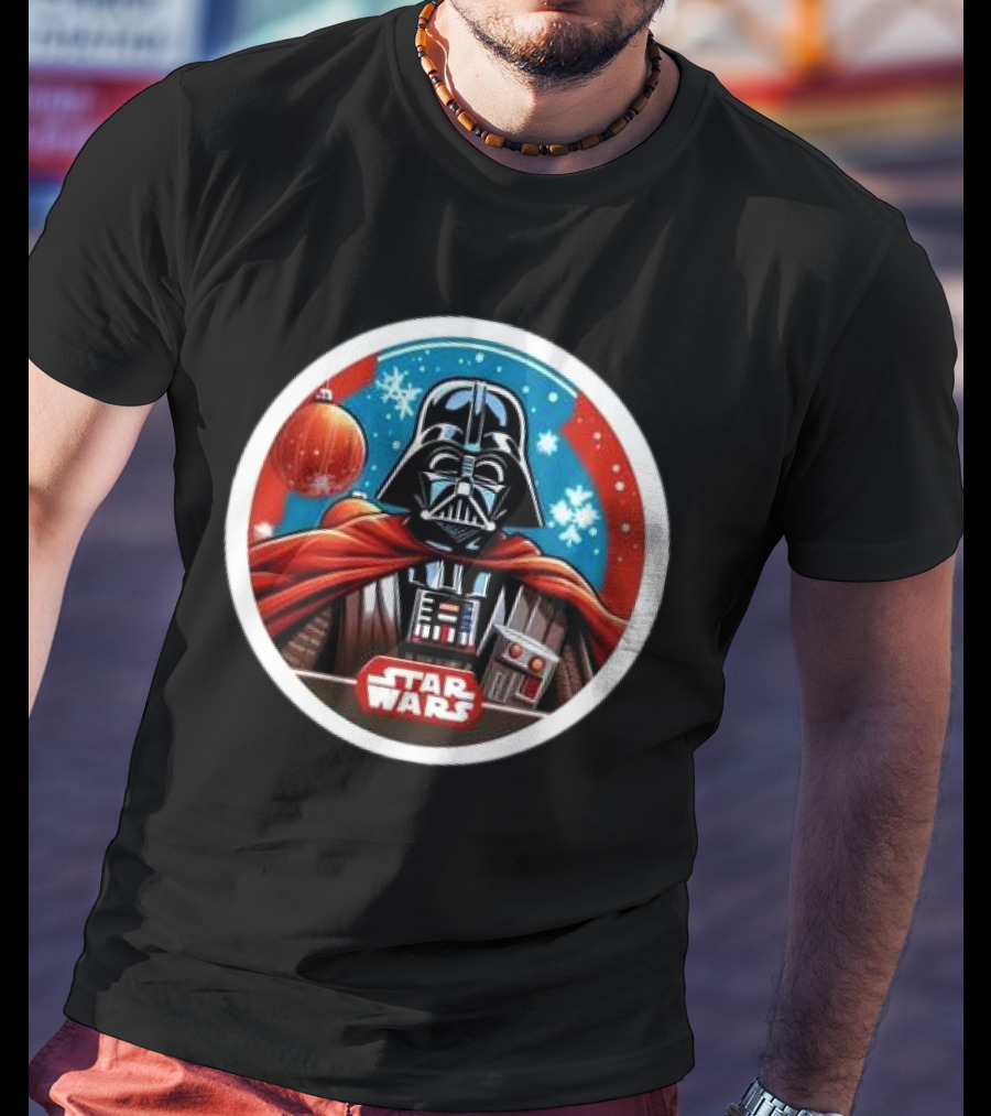 Star Wars Darth Vader Christmas Holiday Snowflakes T-Shirt