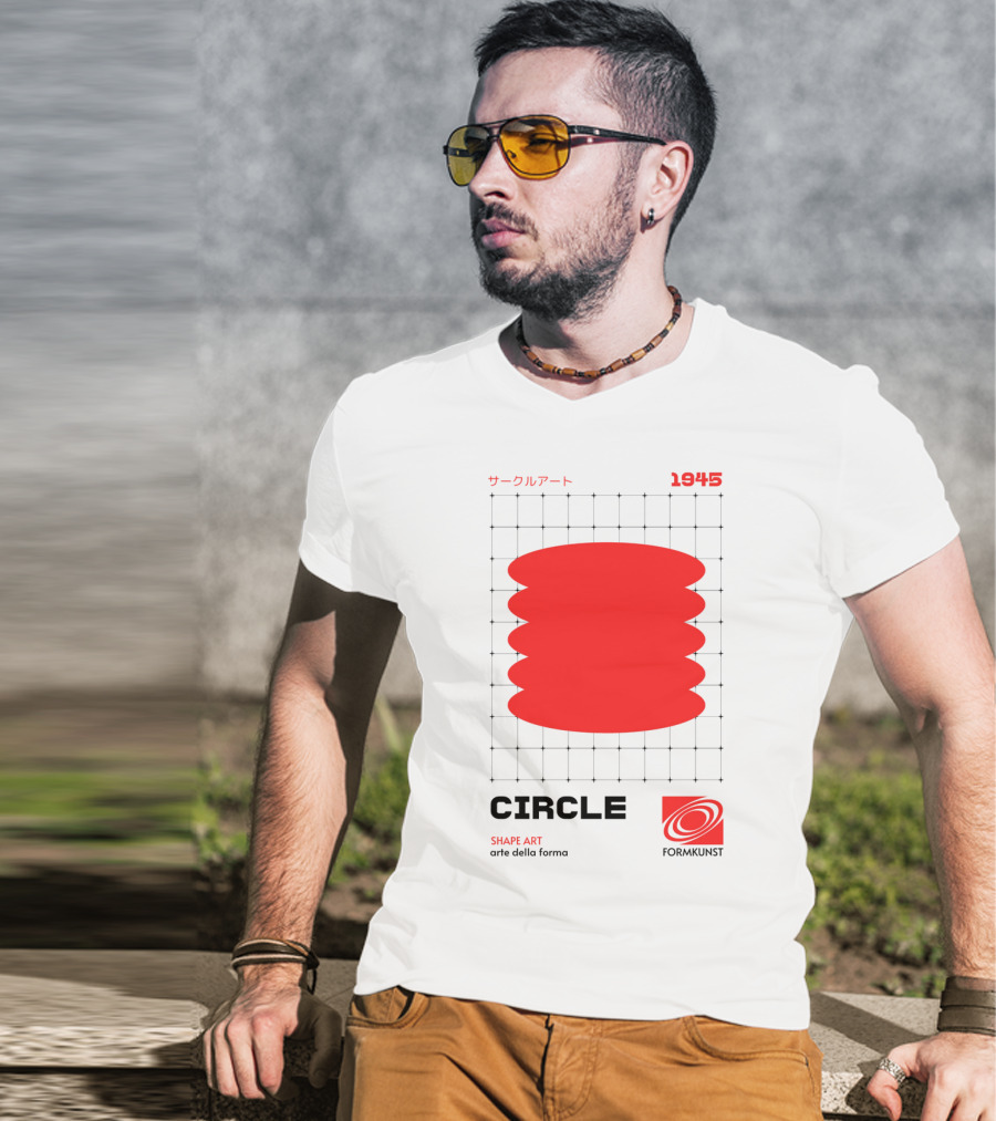 Circle Shape Art 1945 サークルアート Formkunst Arte Della Forma T-Shirt
