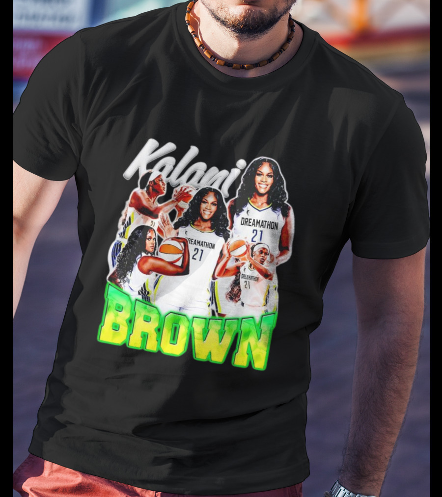 Kalani Brown Dreamathon 21 Basketball Legends T-Shirt