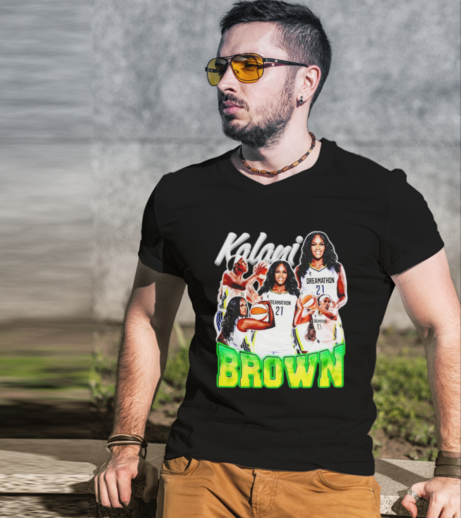 Kalani Brown Dreamathon 21 Basketball Legends T-Shirt