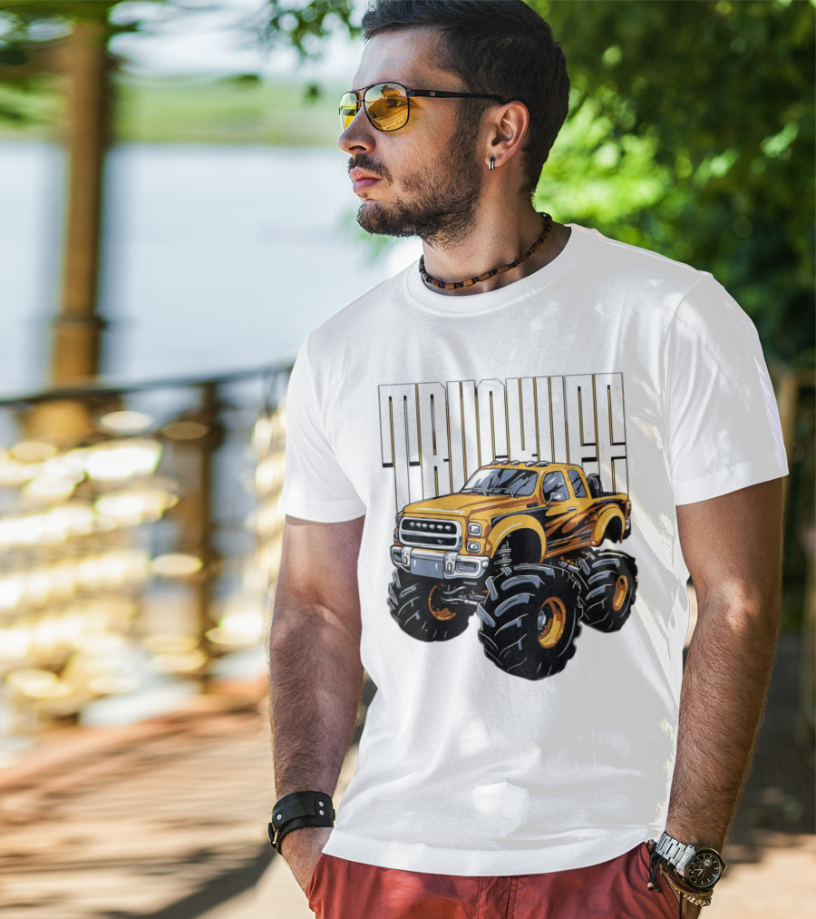 Trucklife Adventure Never Slowing Down Monster Truck T-Shirt