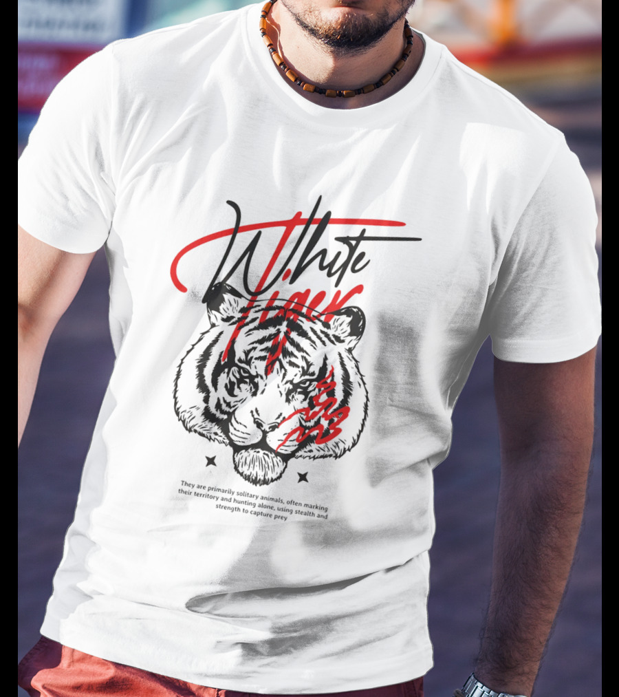 White Tiger They Are Primarily Solitary T-Shirt