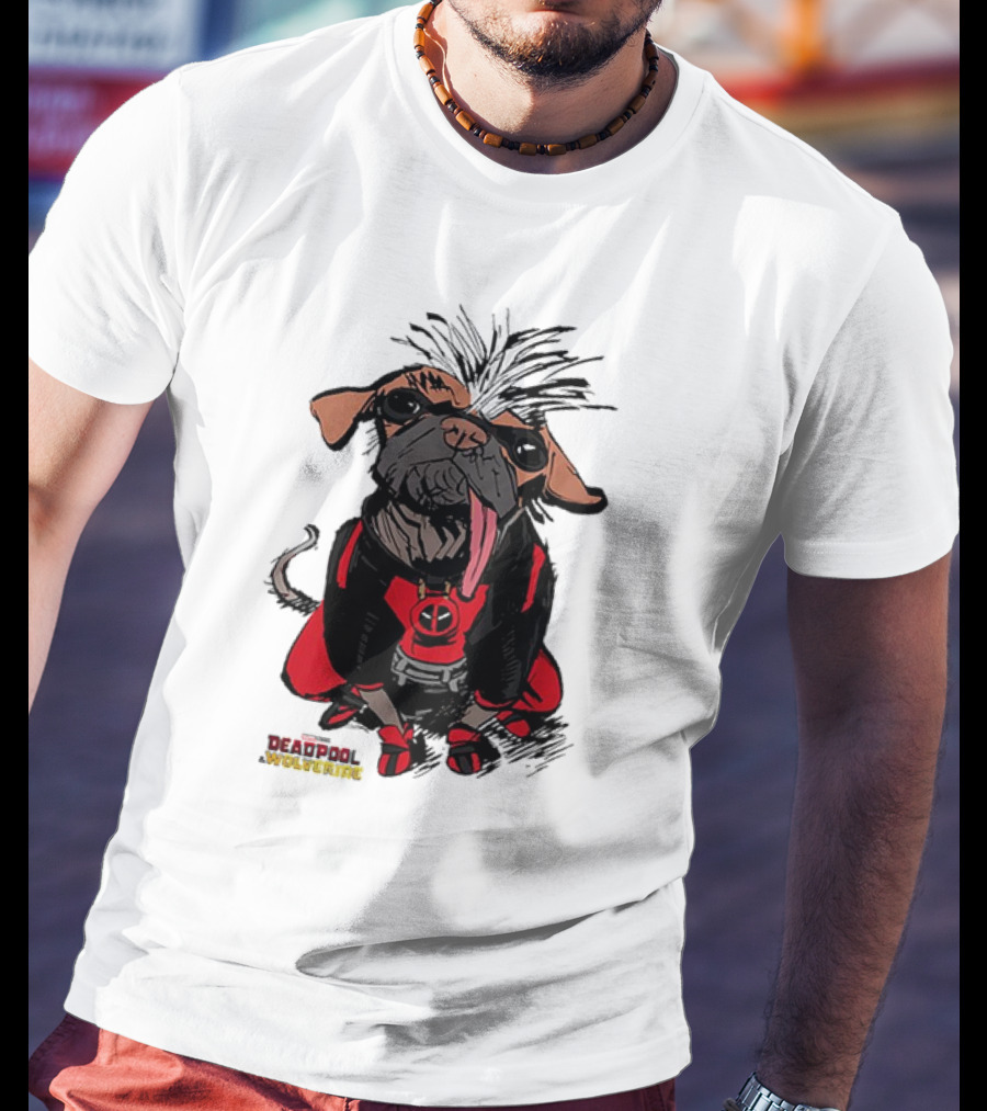 Retro 70 Wolverine Sketchy Dogpool Comic T-Shirt