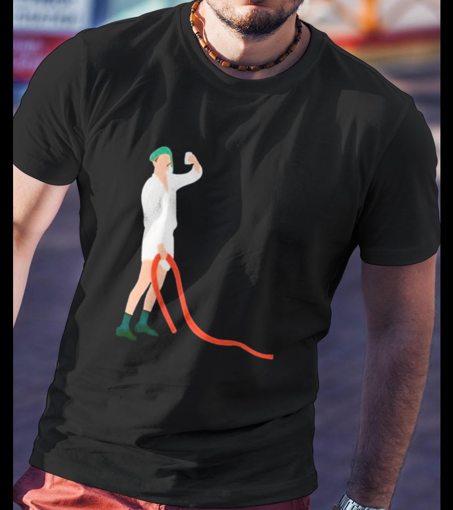 Septic Engineer Drunk Holding Red Hose T-Shirt