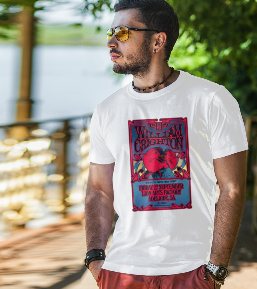 William Crighton With Special Guests Mark Vincent Live At Lion Arts Factory Adelaide SA Friday 27 September T-Shirt