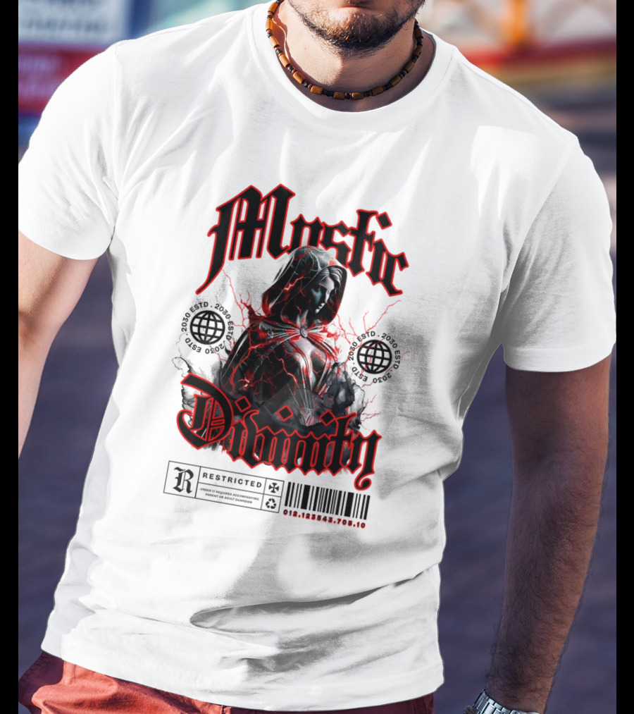 Mystic Divinity Divine Warrior Restricted Barcode 2038 2049 T-Shirt