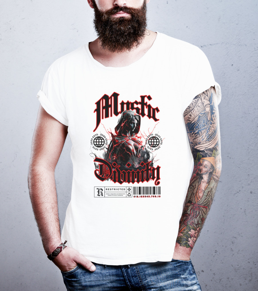 Mystic Divinity Divine Warrior Restricted Barcode 2038 2049 T-Shirt