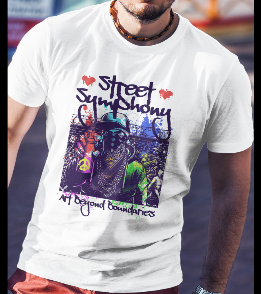 Street Symphony Art Beyond Boundaries Graffiti Man T-Shirt