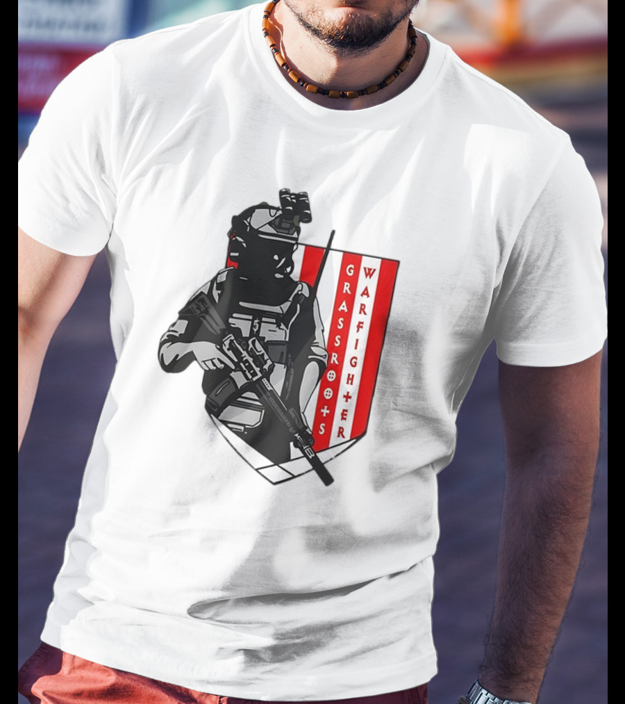 Grassroots Warfighter Tactical Operator Shield T-Shirt