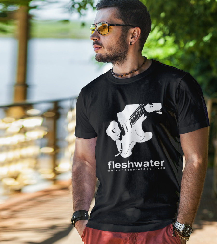 Closed Casket Activities Fleshwater We're Not Here To Be Loved Strat T-Shirt