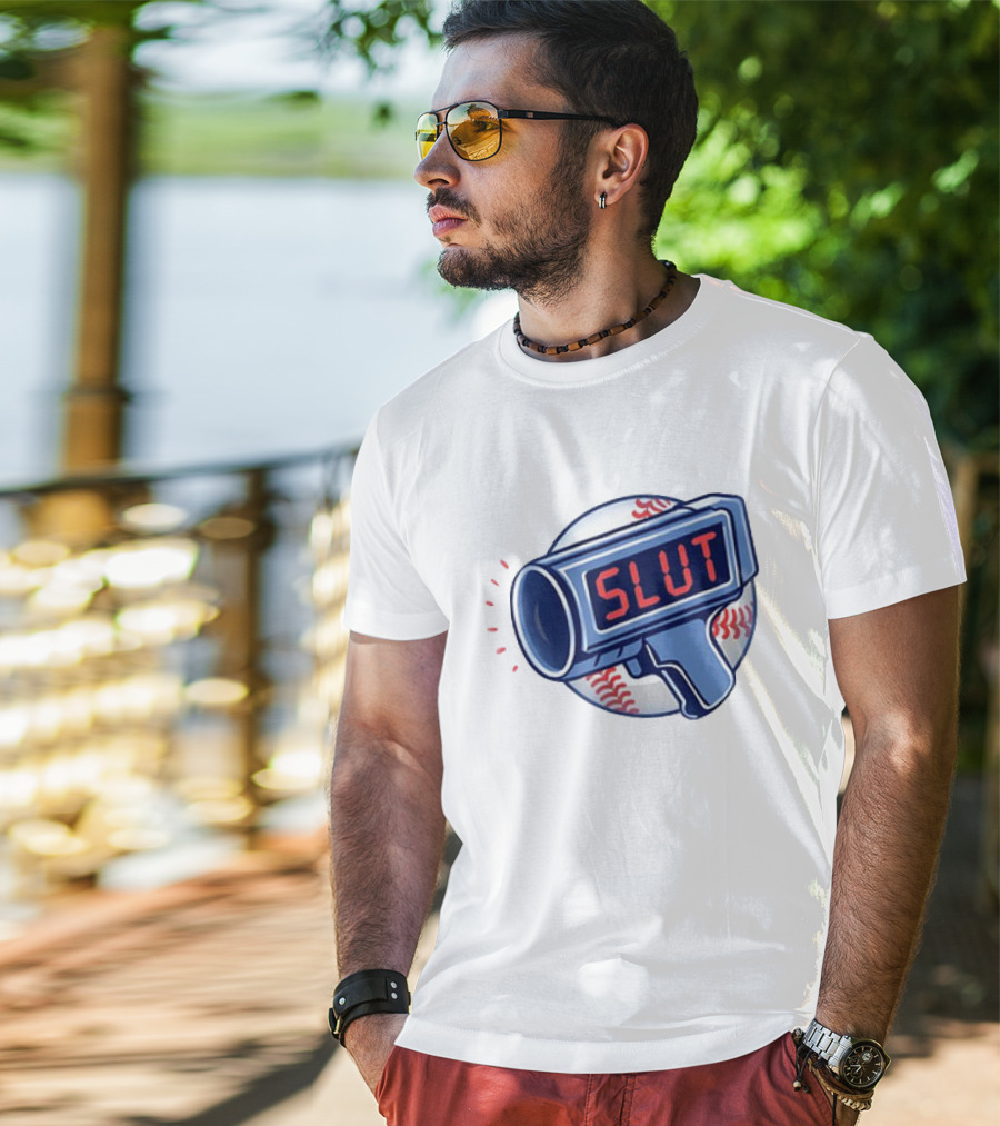 Slut Radar Baseball Humor T-Shirt