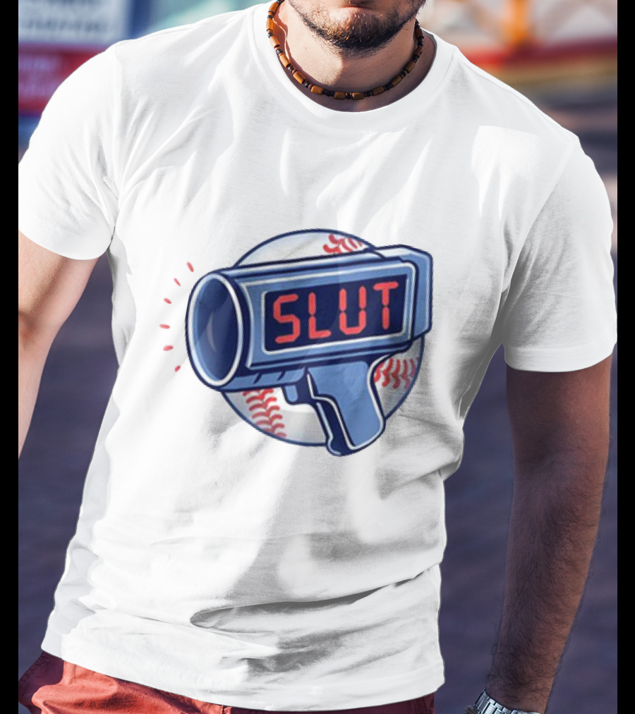 Slut Radar Baseball Humor T-Shirt