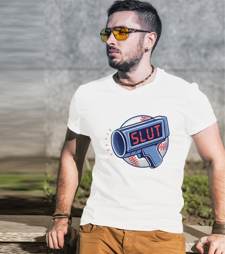 Slut Radar Baseball Humor T-Shirt