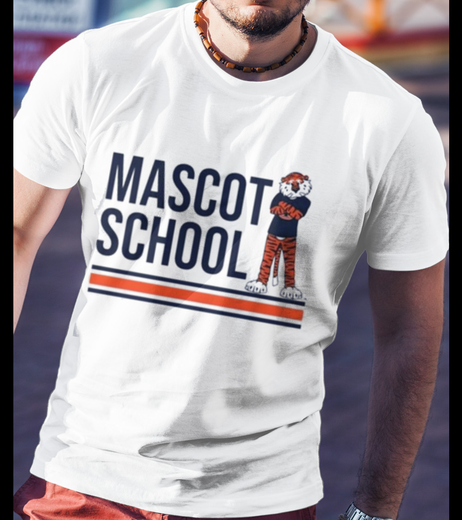 Mascot School Stampauburn Tiger Stripes T-Shirt