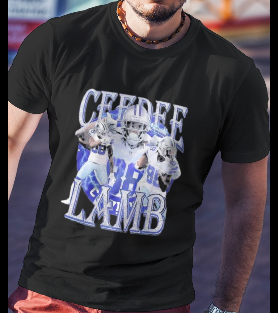 Ceedee Lamb Vintage 90s Retro Football Star Graphics T-Shirt