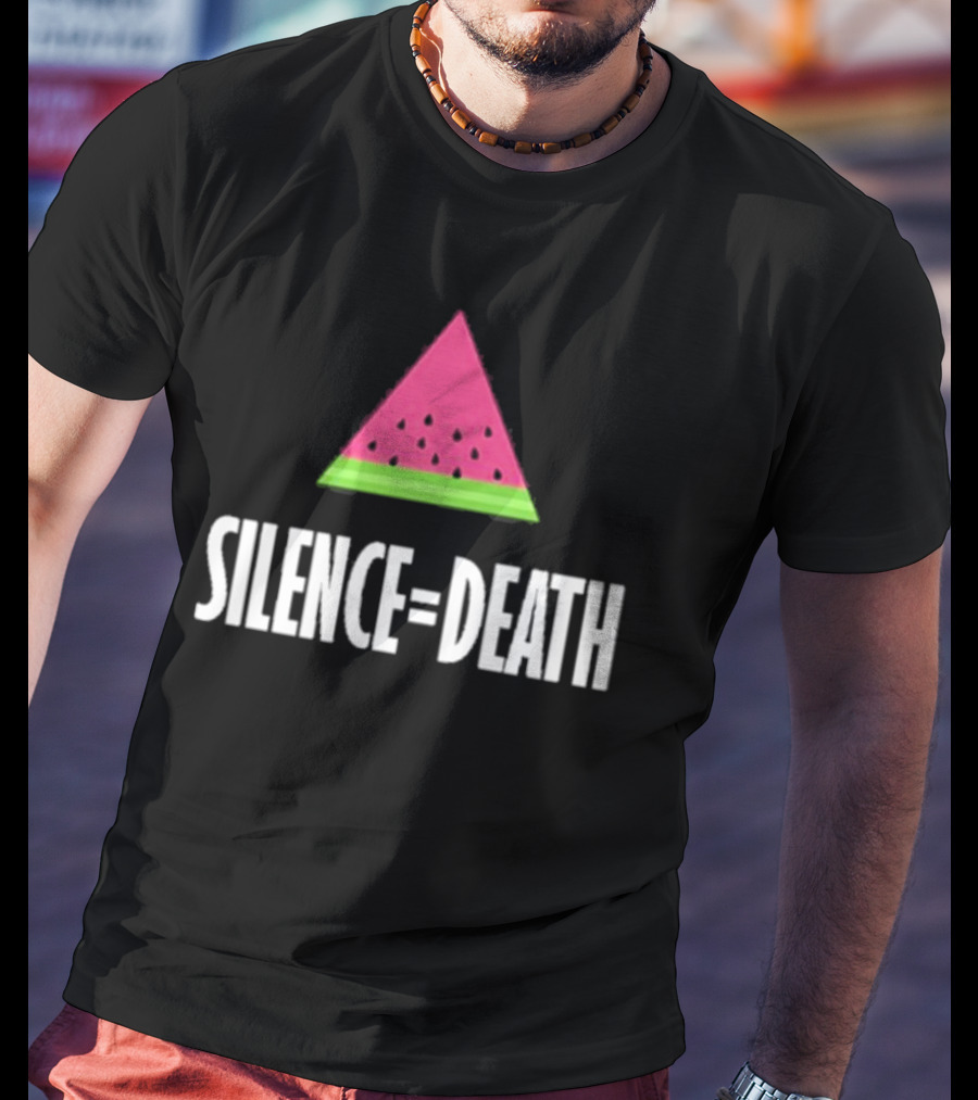 Silence Equals Death Watermelon Triangle T-Shirt