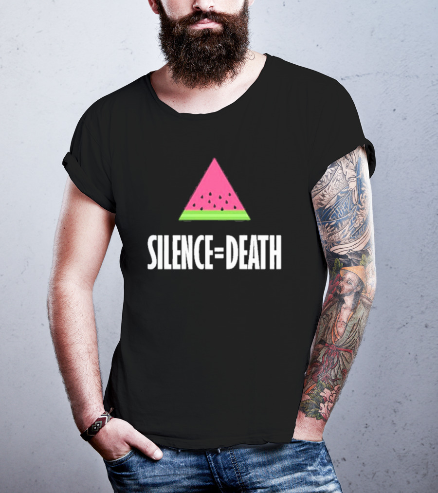Silence Equals Death Watermelon Triangle T-Shirt